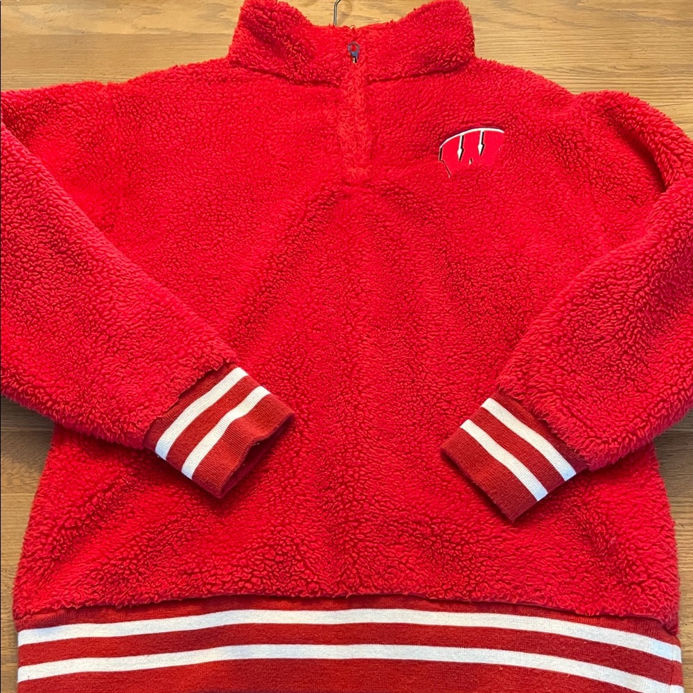 Madison, Wisconsin Sherpa quarter zip spirit wear